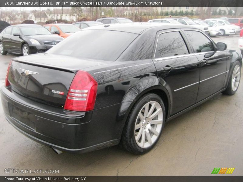Brilliant Black Crystal Pearl / Dark Slate Gray/Light Graystone 2006 Chrysler 300 C SRT8