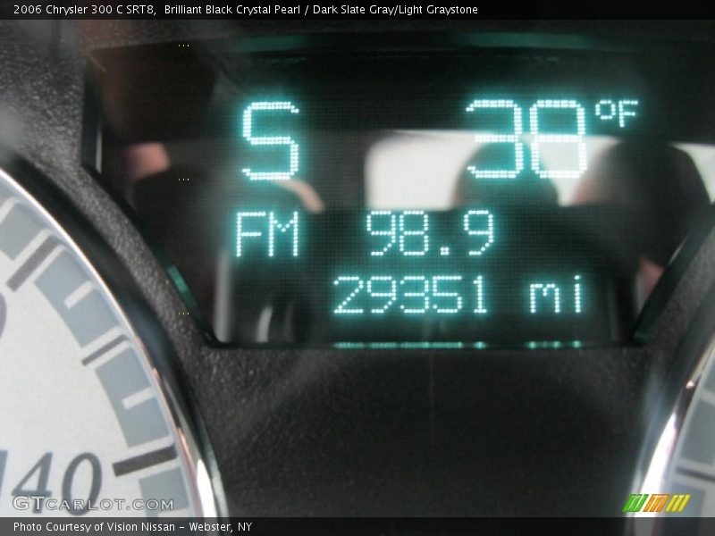 Brilliant Black Crystal Pearl / Dark Slate Gray/Light Graystone 2006 Chrysler 300 C SRT8