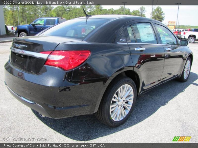 Brilliant Black Crystal Pearl / Black 2011 Chrysler 200 Limited
