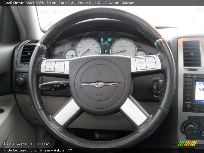 Brilliant Black Crystal Pearl / Dark Slate Gray/Light Graystone 2006 Chrysler 300 C SRT8