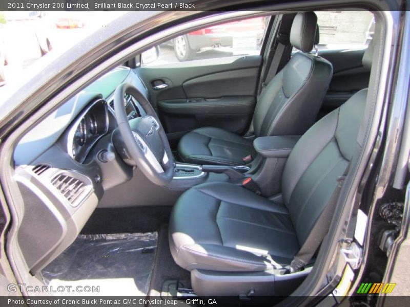 Brilliant Black Crystal Pearl / Black 2011 Chrysler 200 Limited