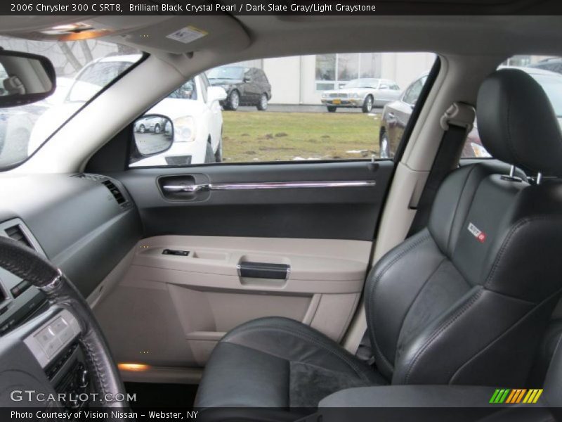 Brilliant Black Crystal Pearl / Dark Slate Gray/Light Graystone 2006 Chrysler 300 C SRT8