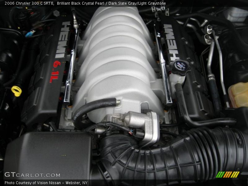 Brilliant Black Crystal Pearl / Dark Slate Gray/Light Graystone 2006 Chrysler 300 C SRT8
