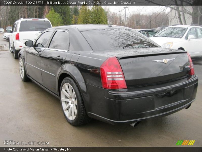 Brilliant Black Crystal Pearl / Dark Slate Gray/Light Graystone 2006 Chrysler 300 C SRT8
