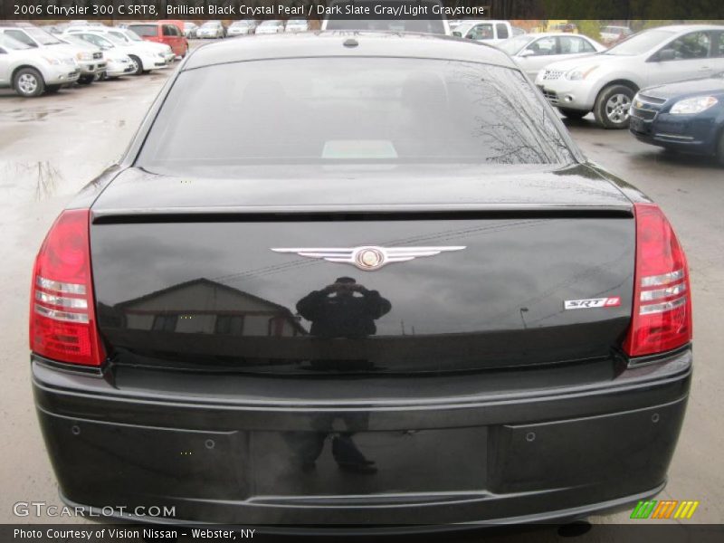 Brilliant Black Crystal Pearl / Dark Slate Gray/Light Graystone 2006 Chrysler 300 C SRT8