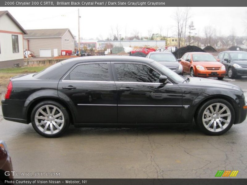 Brilliant Black Crystal Pearl / Dark Slate Gray/Light Graystone 2006 Chrysler 300 C SRT8