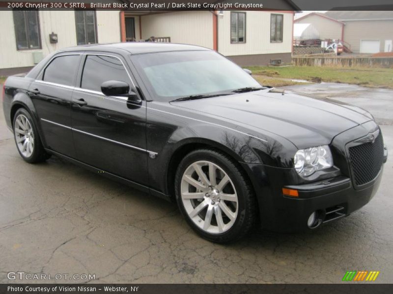 Brilliant Black Crystal Pearl / Dark Slate Gray/Light Graystone 2006 Chrysler 300 C SRT8