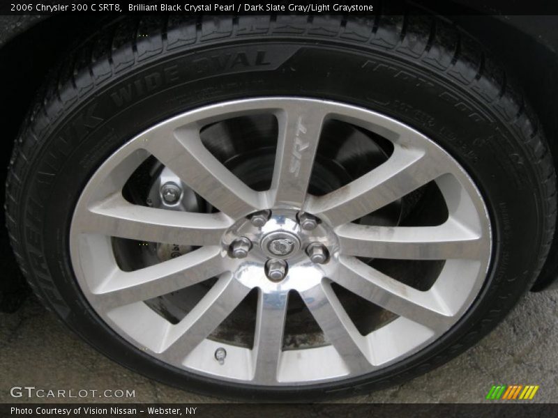 Brilliant Black Crystal Pearl / Dark Slate Gray/Light Graystone 2006 Chrysler 300 C SRT8