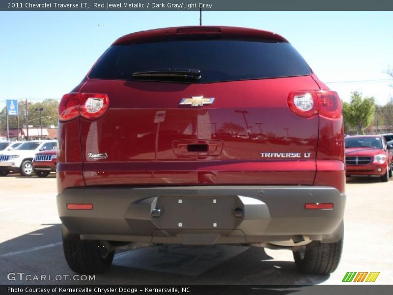 Red Jewel Metallic / Dark Gray/Light Gray 2011 Chevrolet Traverse LT