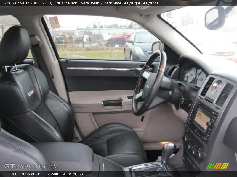 Brilliant Black Crystal Pearl / Dark Slate Gray/Light Graystone 2006 Chrysler 300 C SRT8