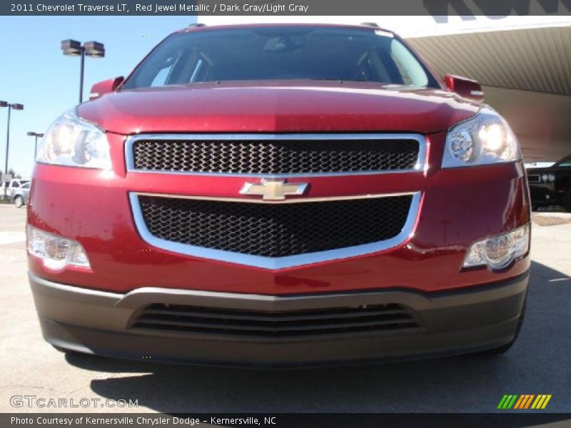 Red Jewel Metallic / Dark Gray/Light Gray 2011 Chevrolet Traverse LT