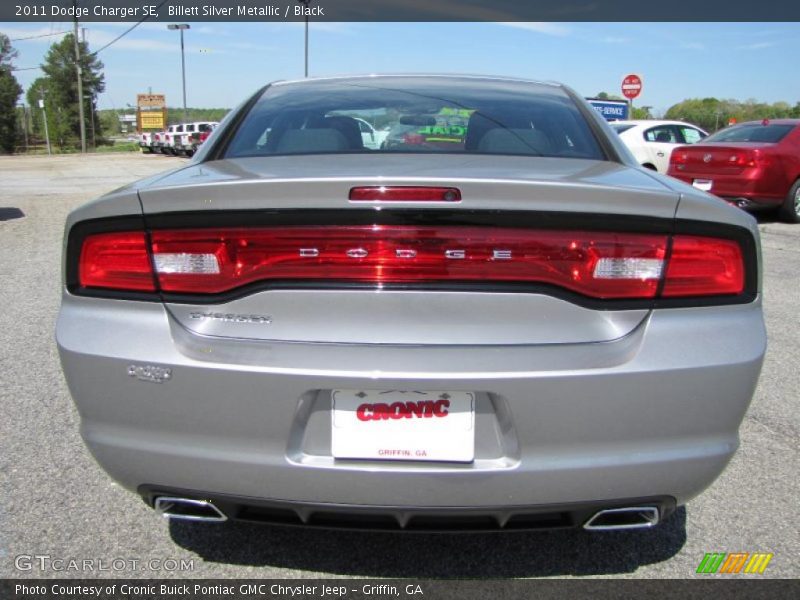 Billett Silver Metallic / Black 2011 Dodge Charger SE