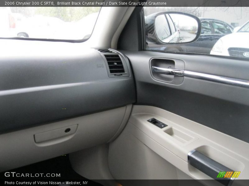 Brilliant Black Crystal Pearl / Dark Slate Gray/Light Graystone 2006 Chrysler 300 C SRT8