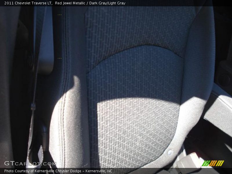Red Jewel Metallic / Dark Gray/Light Gray 2011 Chevrolet Traverse LT