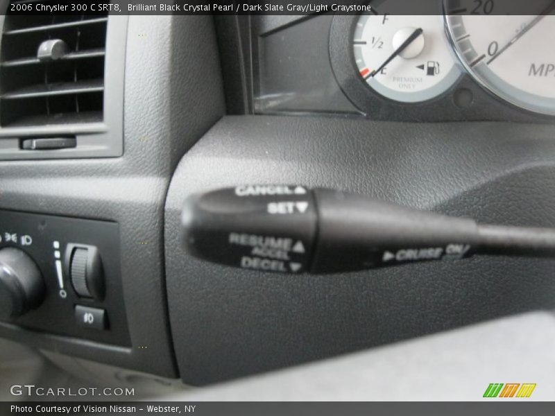 Brilliant Black Crystal Pearl / Dark Slate Gray/Light Graystone 2006 Chrysler 300 C SRT8