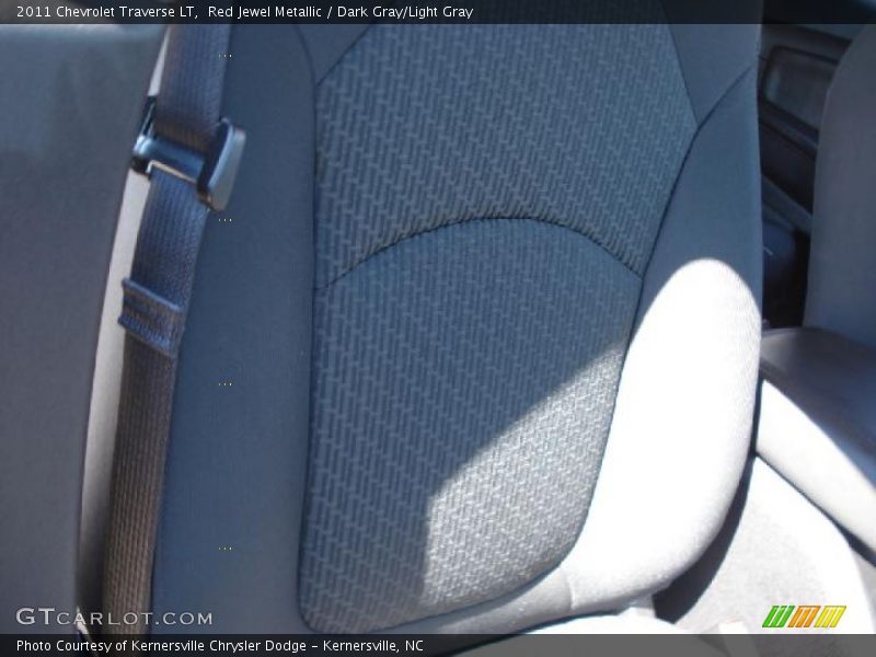 Red Jewel Metallic / Dark Gray/Light Gray 2011 Chevrolet Traverse LT