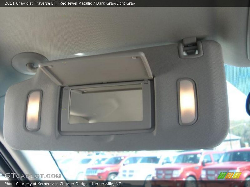 Red Jewel Metallic / Dark Gray/Light Gray 2011 Chevrolet Traverse LT