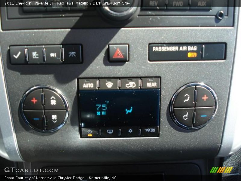 Red Jewel Metallic / Dark Gray/Light Gray 2011 Chevrolet Traverse LT