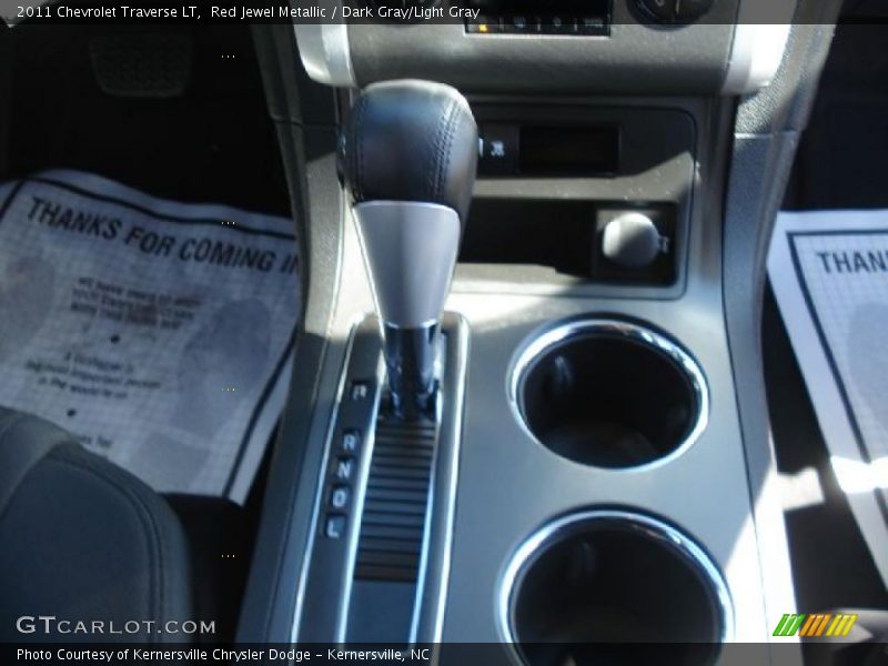 Red Jewel Metallic / Dark Gray/Light Gray 2011 Chevrolet Traverse LT