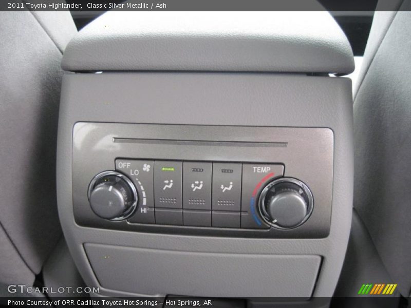 Controls of 2011 Highlander 