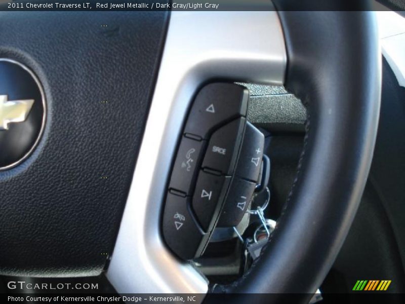 Red Jewel Metallic / Dark Gray/Light Gray 2011 Chevrolet Traverse LT