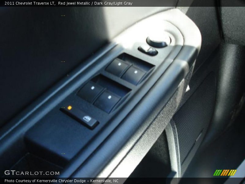 Red Jewel Metallic / Dark Gray/Light Gray 2011 Chevrolet Traverse LT