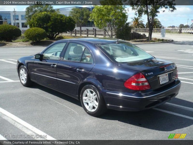 Capri Blue Metallic / Stone 2004 Mercedes-Benz E 320 Sedan