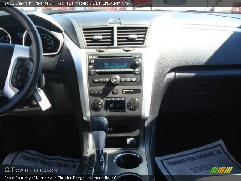 Red Jewel Metallic / Dark Gray/Light Gray 2011 Chevrolet Traverse LT