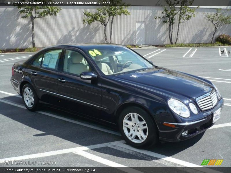 Capri Blue Metallic / Stone 2004 Mercedes-Benz E 320 Sedan