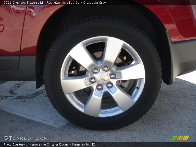 Red Jewel Metallic / Dark Gray/Light Gray 2011 Chevrolet Traverse LT