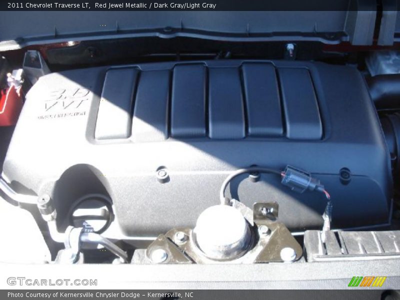 Red Jewel Metallic / Dark Gray/Light Gray 2011 Chevrolet Traverse LT