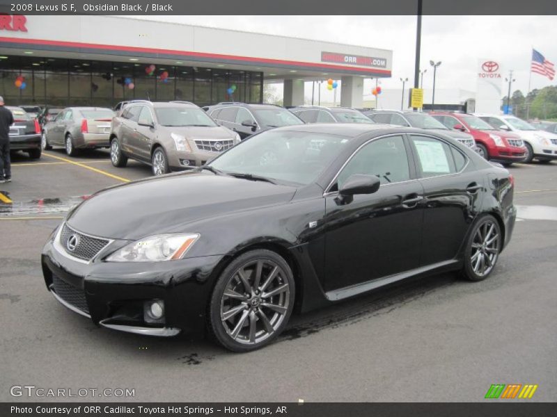 Obsidian Black / Black 2008 Lexus IS F