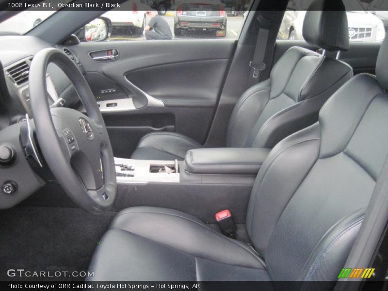  2008 IS F Black Interior