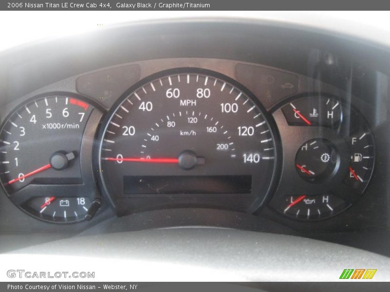 Galaxy Black / Graphite/Titanium 2006 Nissan Titan LE Crew Cab 4x4