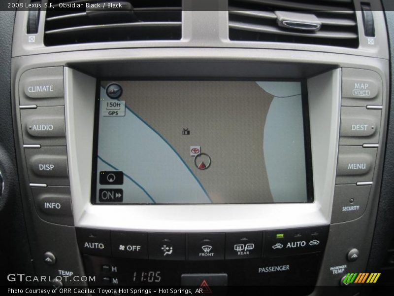 Navigation of 2008 IS F