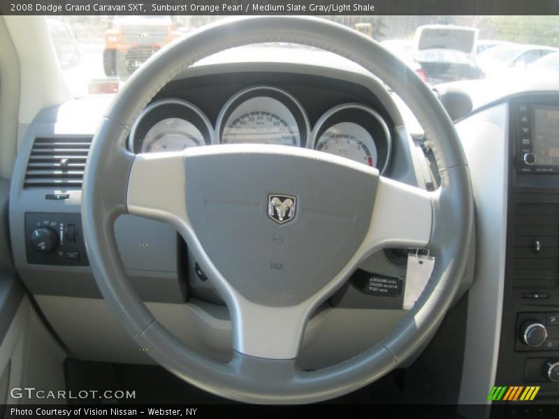 Sunburst Orange Pearl / Medium Slate Gray/Light Shale 2008 Dodge Grand Caravan SXT