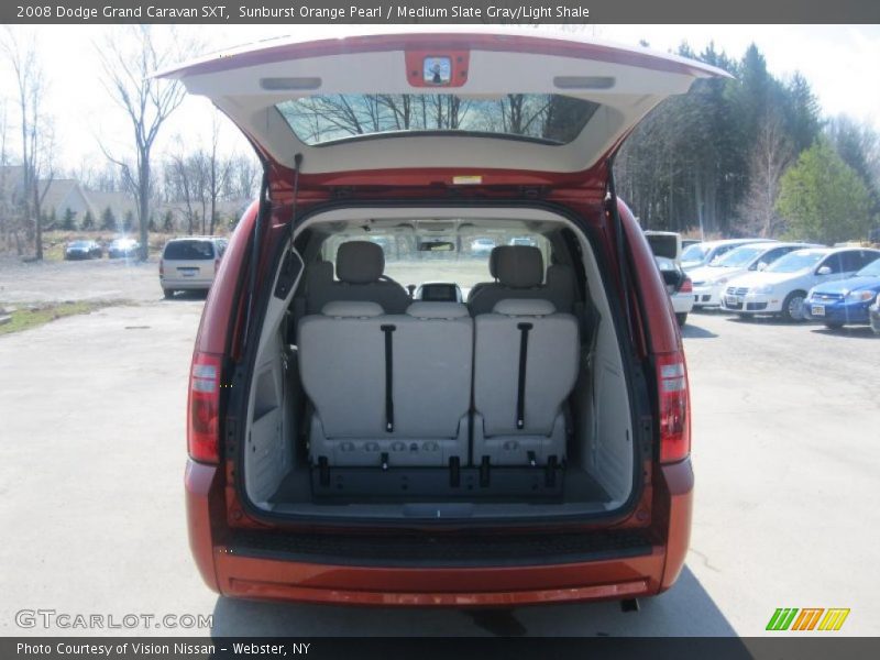 Sunburst Orange Pearl / Medium Slate Gray/Light Shale 2008 Dodge Grand Caravan SXT