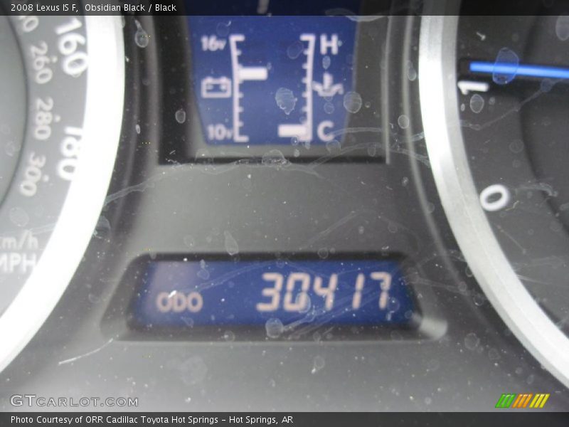Obsidian Black / Black 2008 Lexus IS F
