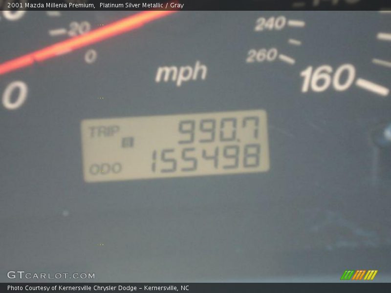 Platinum Silver Metallic / Gray 2001 Mazda Millenia Premium