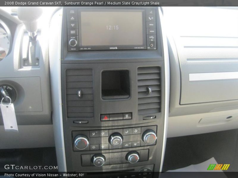 Sunburst Orange Pearl / Medium Slate Gray/Light Shale 2008 Dodge Grand Caravan SXT