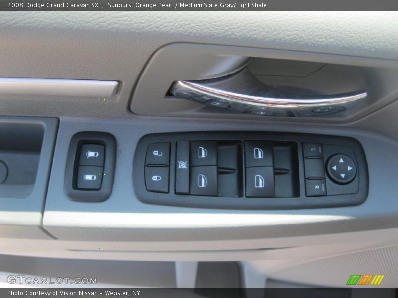 Sunburst Orange Pearl / Medium Slate Gray/Light Shale 2008 Dodge Grand Caravan SXT