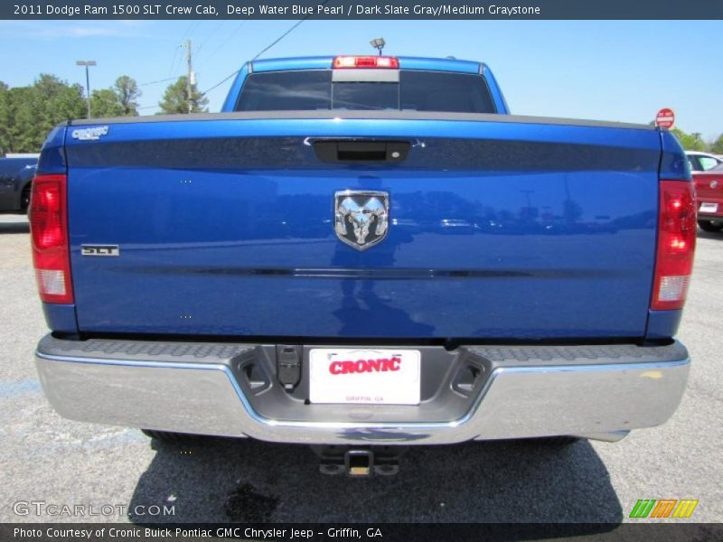 Deep Water Blue Pearl / Dark Slate Gray/Medium Graystone 2011 Dodge Ram 1500 SLT Crew Cab