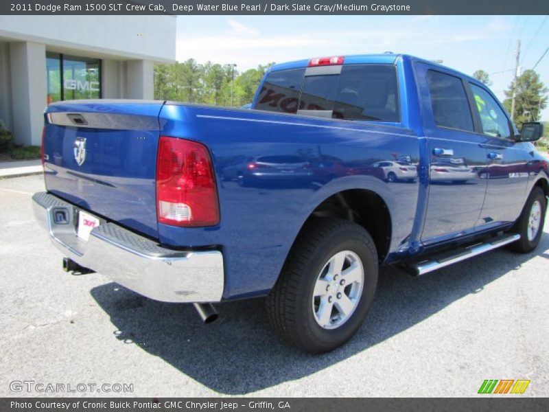 Deep Water Blue Pearl / Dark Slate Gray/Medium Graystone 2011 Dodge Ram 1500 SLT Crew Cab