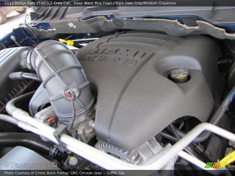 Deep Water Blue Pearl / Dark Slate Gray/Medium Graystone 2011 Dodge Ram 1500 SLT Crew Cab