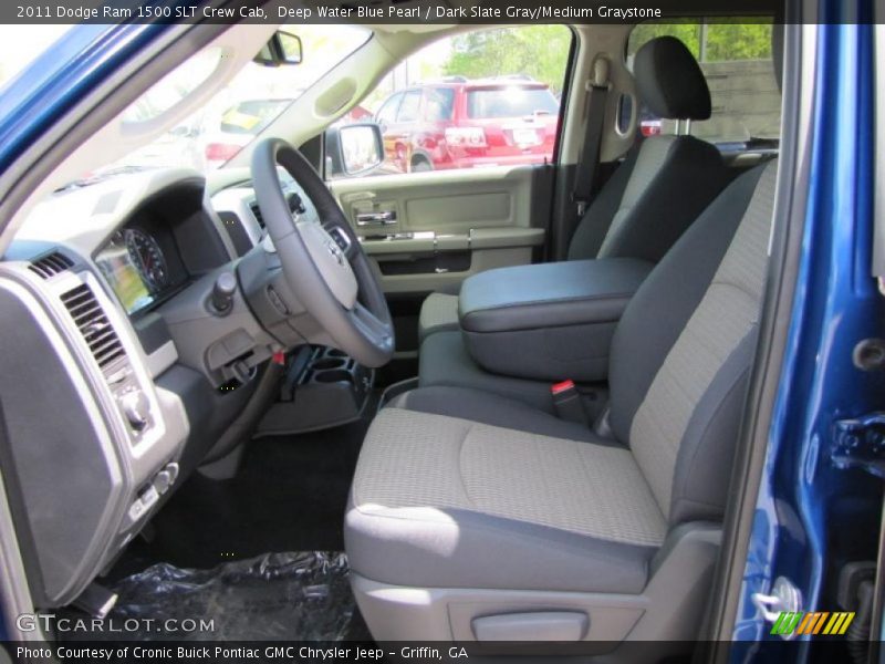 Deep Water Blue Pearl / Dark Slate Gray/Medium Graystone 2011 Dodge Ram 1500 SLT Crew Cab