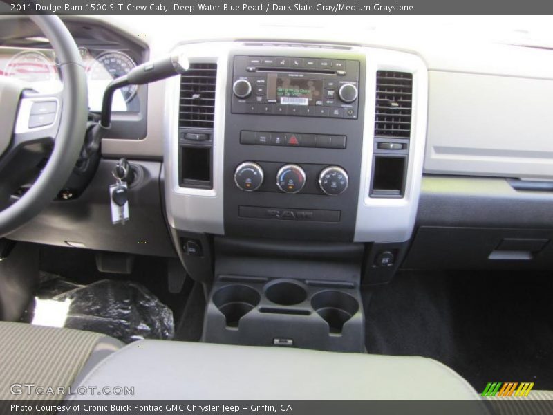 Deep Water Blue Pearl / Dark Slate Gray/Medium Graystone 2011 Dodge Ram 1500 SLT Crew Cab