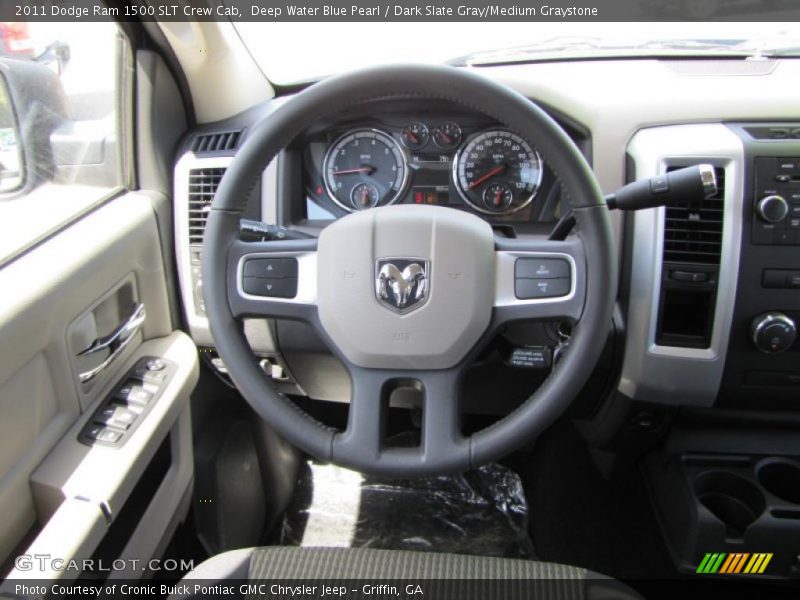 Deep Water Blue Pearl / Dark Slate Gray/Medium Graystone 2011 Dodge Ram 1500 SLT Crew Cab