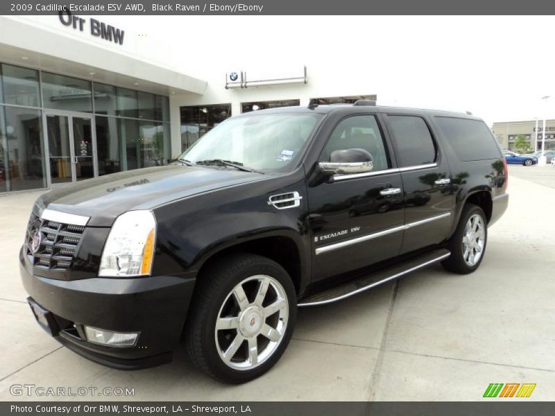 Black Raven / Ebony/Ebony 2009 Cadillac Escalade ESV AWD