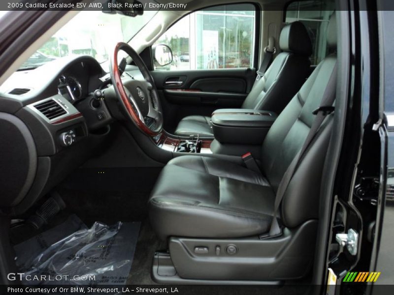 Black Raven / Ebony/Ebony 2009 Cadillac Escalade ESV AWD