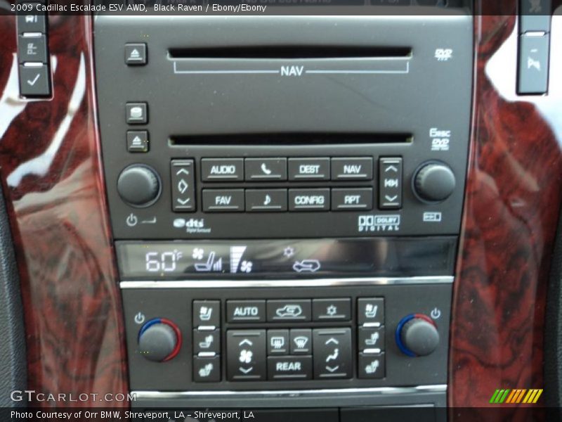 Black Raven / Ebony/Ebony 2009 Cadillac Escalade ESV AWD